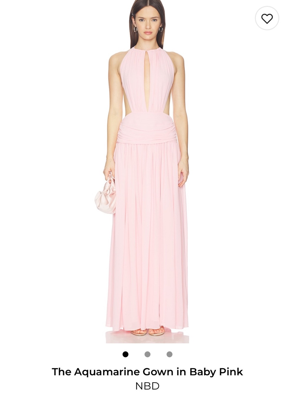 NBD The Aquamarine Gown in Baby Pink